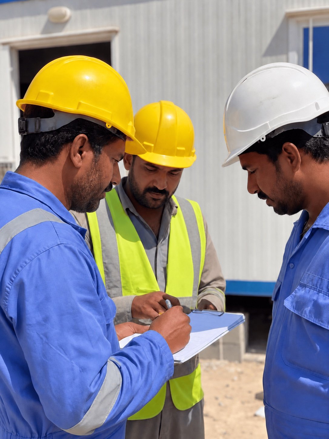 Our technical services team on site in Dubai