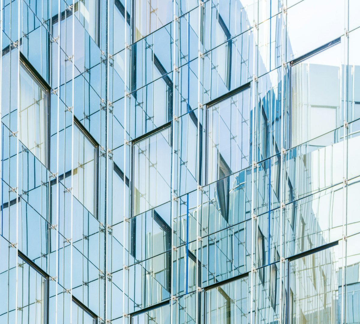 Glass and aluminium façade on a Dubai building